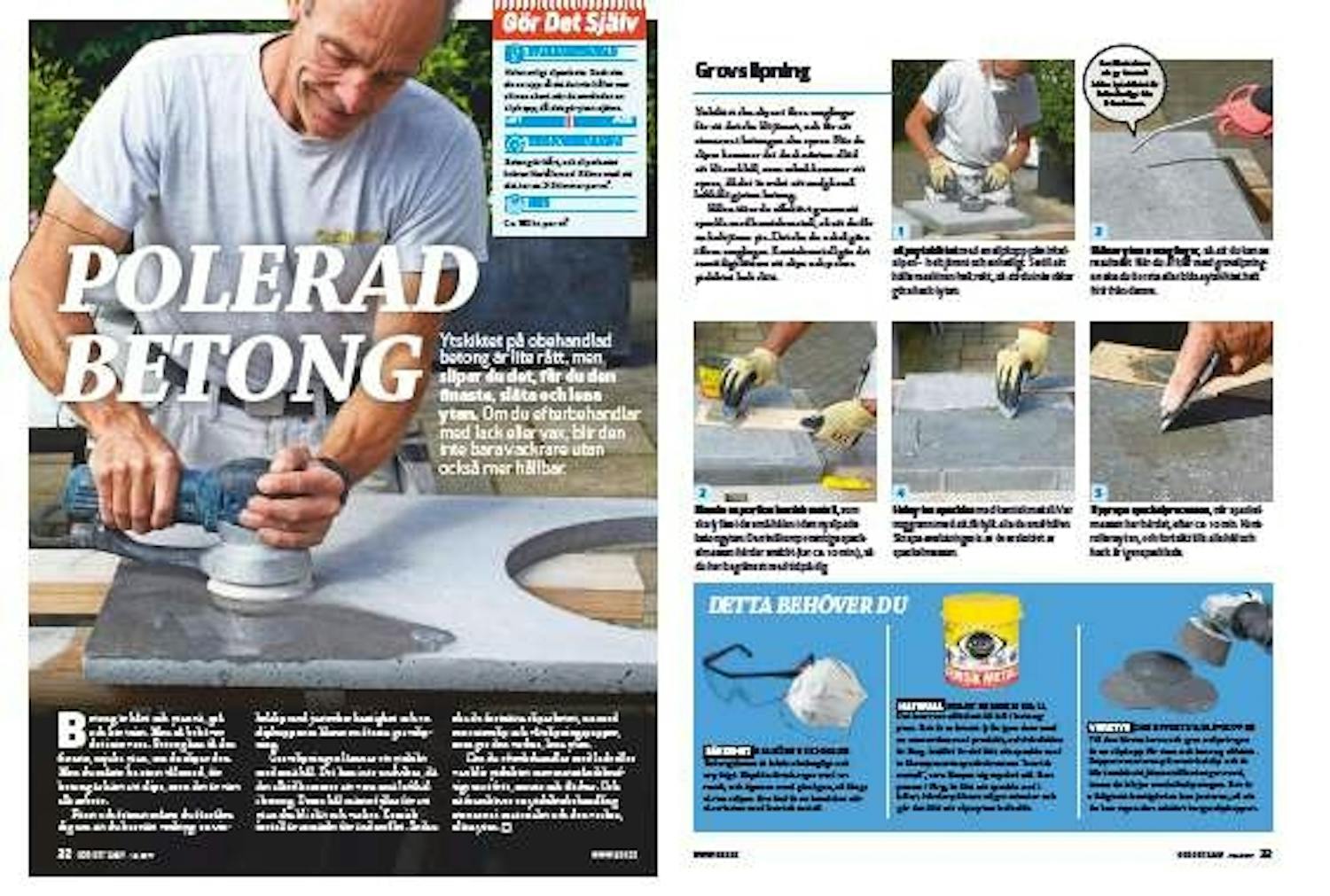 Polerad betong Polerad betong